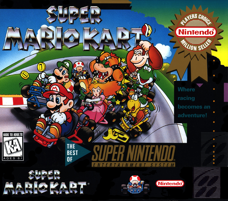Super Mario Kart - Nitendo,1992 - usa o chip adicional DSP-1/1B Super Mario Kart - Nitendo,1992 - usa o chip adicional DSP-1/1B